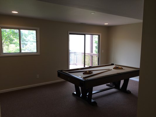 Complete basement remodel