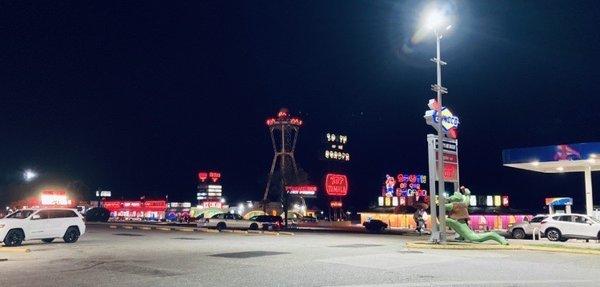 Sunoco-- at right, next to South of the Border