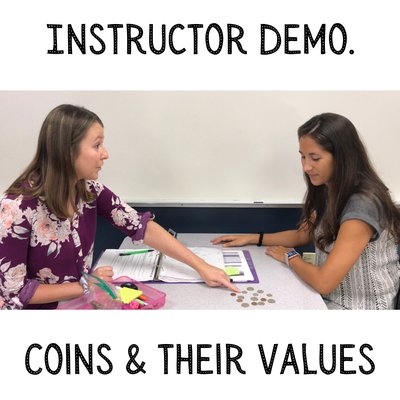 We love sharing our individualized programs with the world! Check out our YouTube to watch this instructor demo on Coins & Their Values!