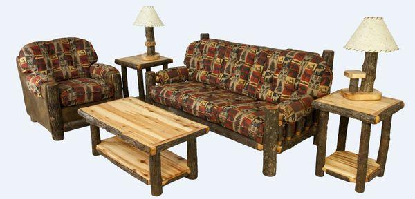 5 Piece Hickory Living Room Set