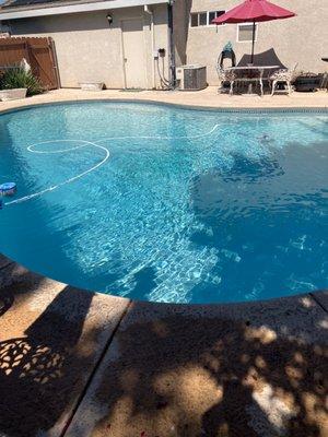 This is what your pool looks like before POOL RANGER RIDES AWAY IN THE DUST TO HIS NEXT CLIENT, HE IS A GODSEND!!!