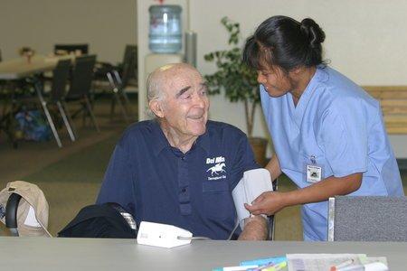 Nursing services are provided daily with Blood pressure monitoring and Blood sugar checks for those that need it.