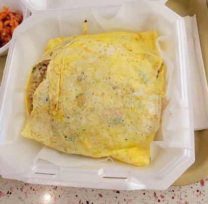 Omurice (spam fried rice with egg)