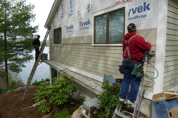 Merrymeeting Lake house renovation.