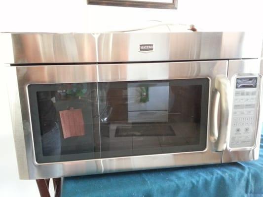 Just got this maytag microwave/over range hood for my kitchen for $50 dollars less then lowes. Shop local.