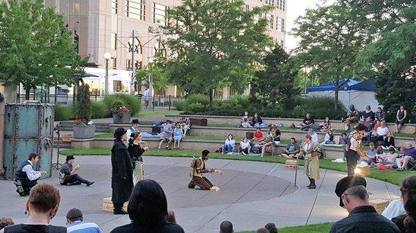 The Tempest performed by Portland Actors Ensemble for Shakespeare in the Park.