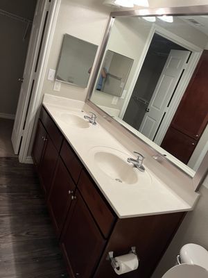 Bathroom after move out cleaning