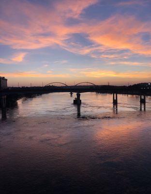 View from standing on Junction Bridge