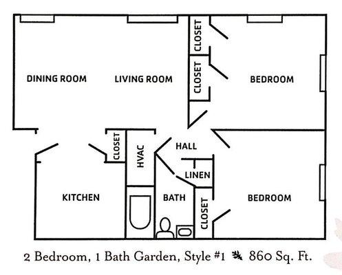 Oak Park Apartments in Salem, VA. Offering one, two and three bedroom apartments for rent in Salem.