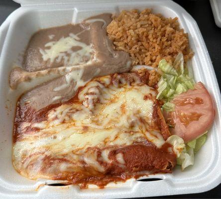 Cheese enchiladas