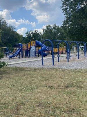 Playground(splash park just on other side)