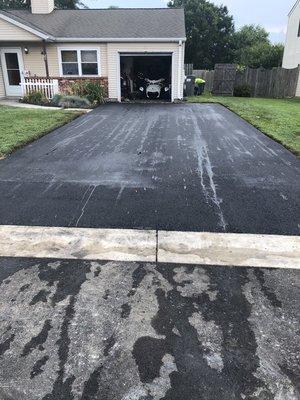 Remove existing asphalt and repave