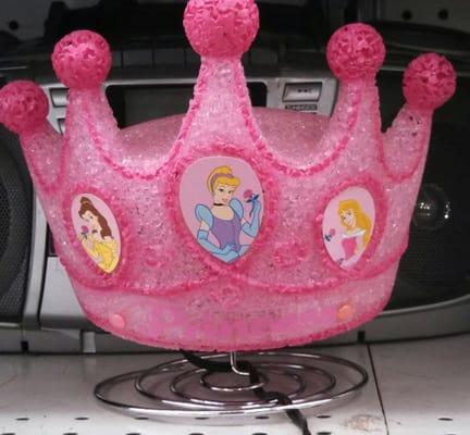 Light up your little princess' life with this lamp for only $3.99.  It works!