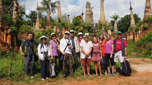 On location in Myanmar (Burma) with our Small Footprint Travels tour