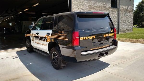 Sheriff's stripes and lettering by HG Signs