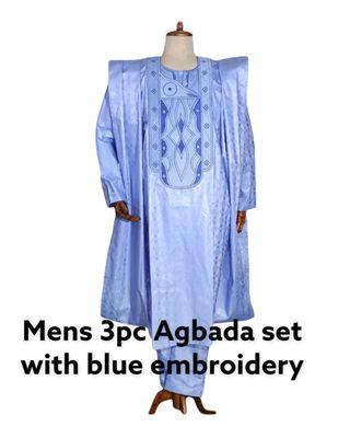 3 piece mens embroidery set.