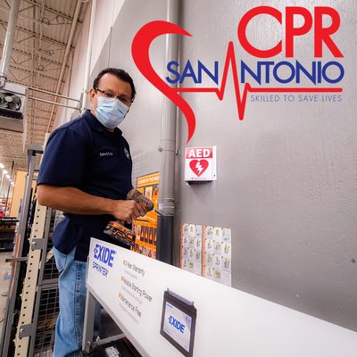 AED installations in South Texas Home Depots