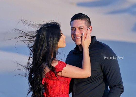 Desert engagement photo shoot