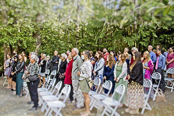 Outdoor ceremony and indoor reception. Lots of space to host both.