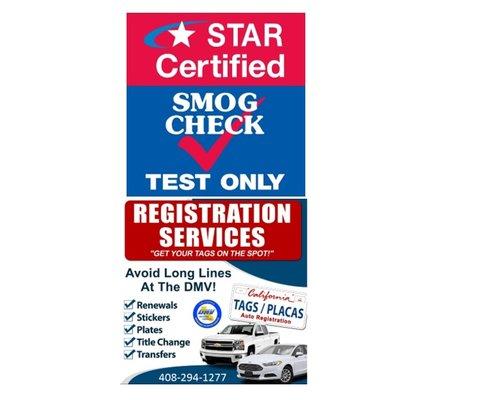 Smog check and DMV services