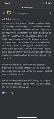 Review of Dr Glynne hurting someone.