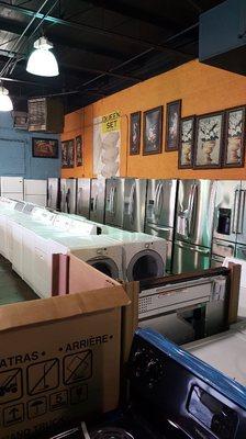 A wide selection of new and used refurbished appliances