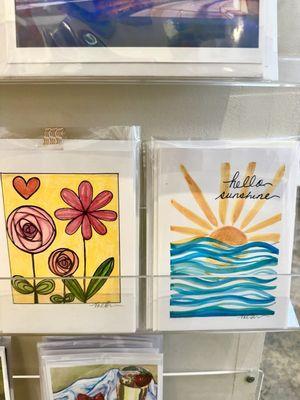 Cute painted greeting cards