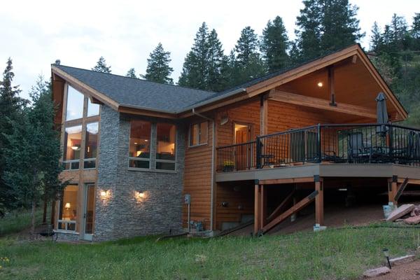 A family vacation getaway designed and constructed to become part of the Colorado mountainside...