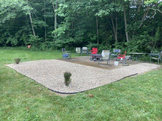 Morgantown Project- Finished Fire Pit Area