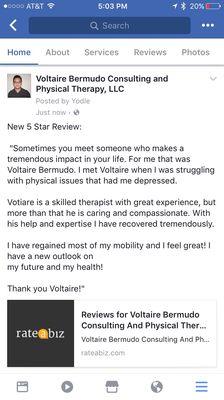 Check out our website for more reviews www.englewoodcliffsphysic­altherapy.com