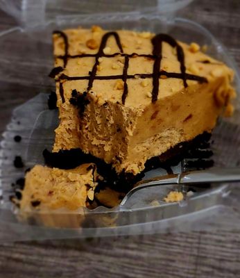 Peanut butter mousse pie.... With fresh peanuts