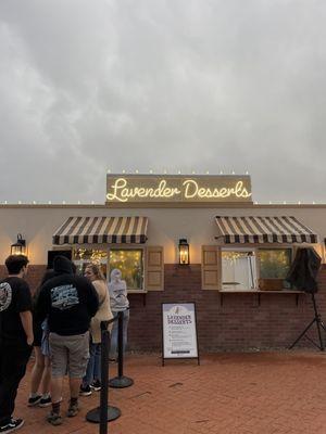 lavender desserts, didn't serve funnel cakes despite being open for 2 hours