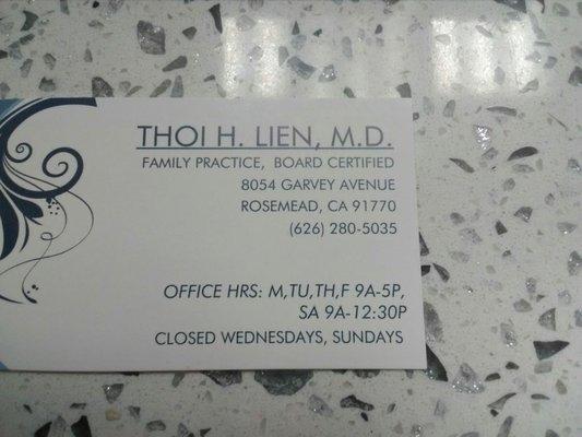 New address for thoi lien md