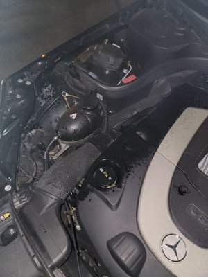 Bad oil change and oil everywhere