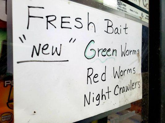 Fish bait available at COUNTRY CORNER CITGO STATION in Thomaston, Georgia.