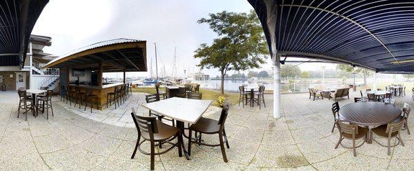 Our lakeside patio provides casual dining with views of Lake Michigan and the city skyline