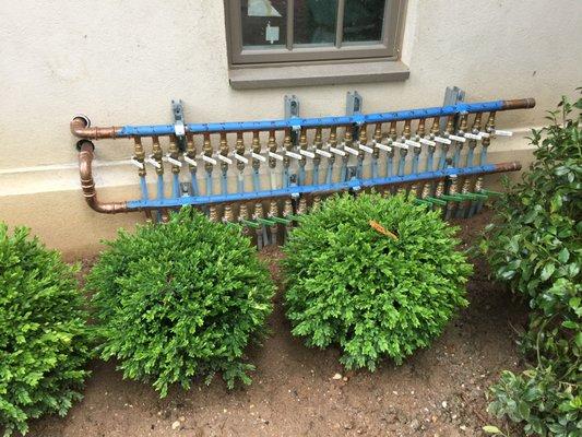 custom snow melt system manifold