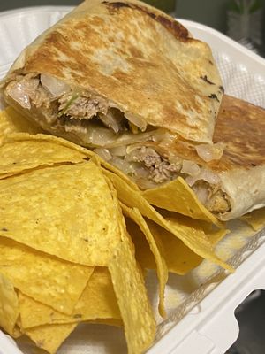 "Quesadilla"  from a deli fronting as "tacos all day"