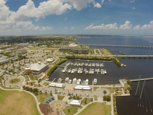 Laishley Marina and Crab House restaurant in downtown Punta Gorda