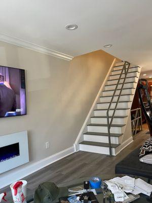 First floor refinished staircase