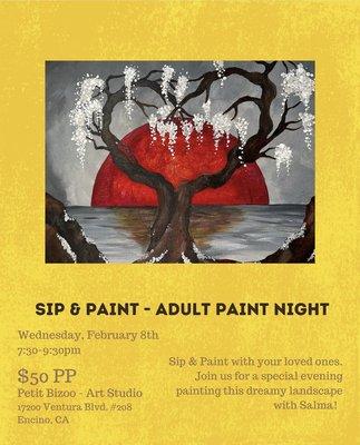 Paint Night this Wednesday 2/8/2023
Join us!