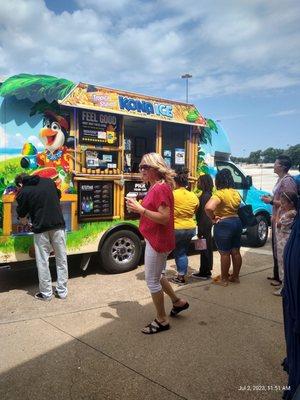 Kona Ice visits Lights Church.