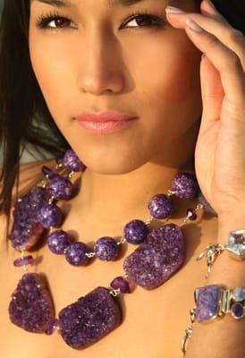 semi-precious necklaces