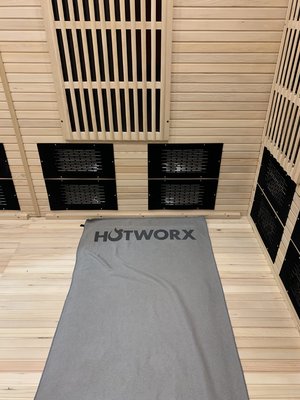 These infrared saunas feel incredible during the cold winter months!