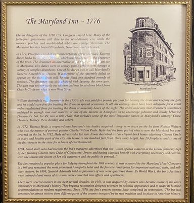 History of the Maryland Inn hotel