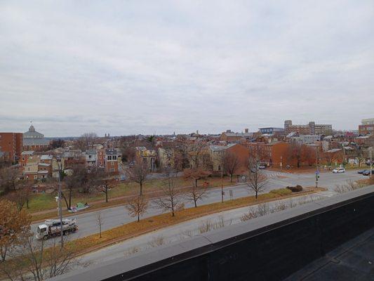 View from roof top outdoor deck.