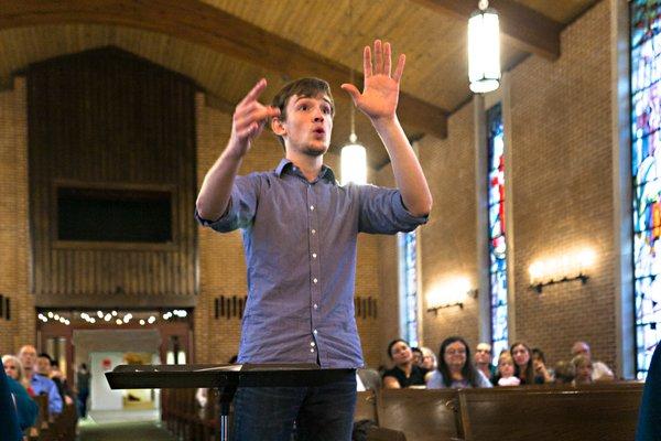 children's choir, youth choir, adult choir, bell choir... led by our wonderful music director Luke. Worship is a central to our community.