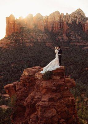 One of a kind location for a one of a kind couple. Sedona AZ