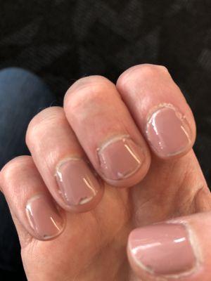 Chipped gel manicure (day 3)