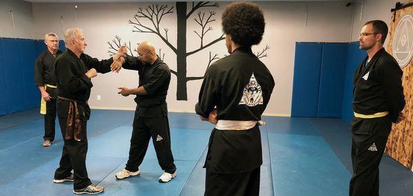 Adult self-defense classes at the Edge Martial Arts Academy.